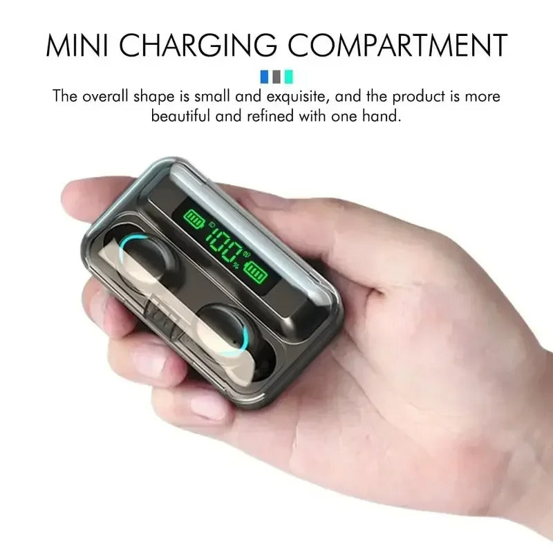 Audífono Inalámbricos F9 Con Power Bank